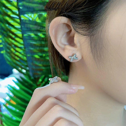 [Royal&Vicky]JEUX DE SILVER DIAMOND EARRINGS