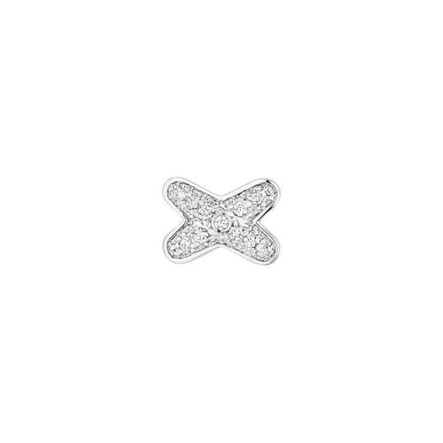 [Royal&Vicky]JEUX DE SILVER DIAMOND EARRINGS