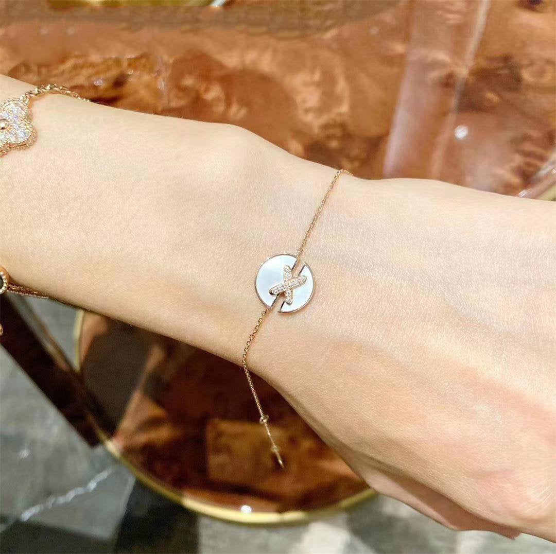 [Royal&Vicky]JEUX DE BRACELET MOP PINK GOLD DIAMONDS