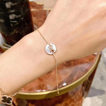 [Royal&Vicky]JEUX DE BRACELET MOP PINK GOLD DIAMONDS