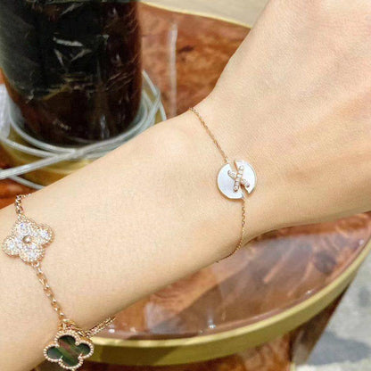 [Royal&Vicky]JEUX DE BRACELET MOP PINK GOLD DIAMONDS
