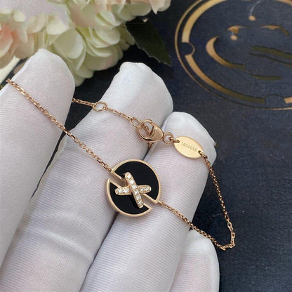 [Royal&Vicky]JEUX DE BRACELET ONYX PINK GOLD DIAMOND