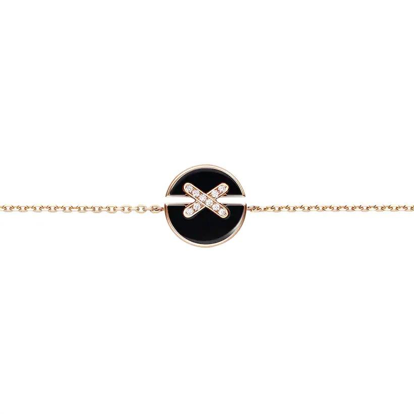 [Royal&Vicky]JEUX DE BRACELET ONYX PINK GOLD DIAMOND