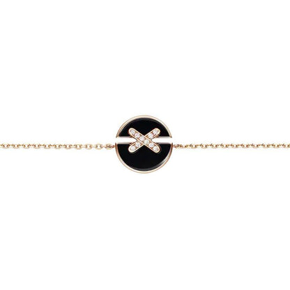 [Royal&Vicky]JEUX DE BRACELET ONYX PINK GOLD DIAMOND