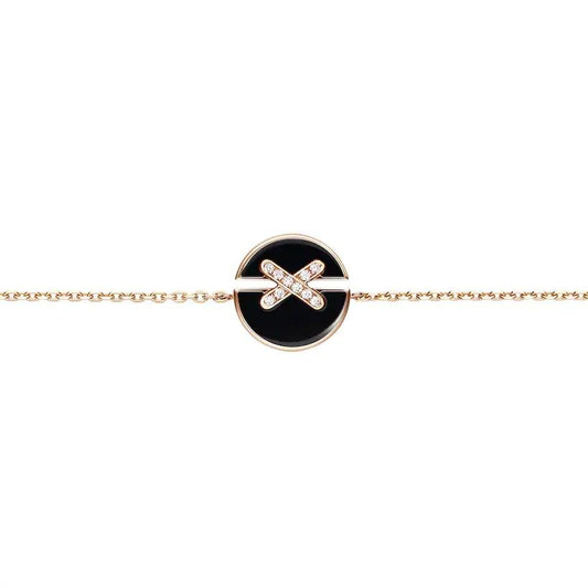 [Royal&Vicky]JEUX DE BRACELET ONYX PINK GOLD DIAMOND