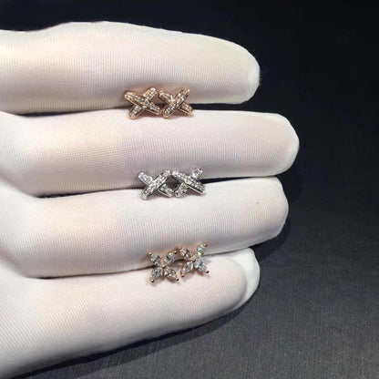[Royal&Vicky]JEUX DE DIAMOND EARRINGS