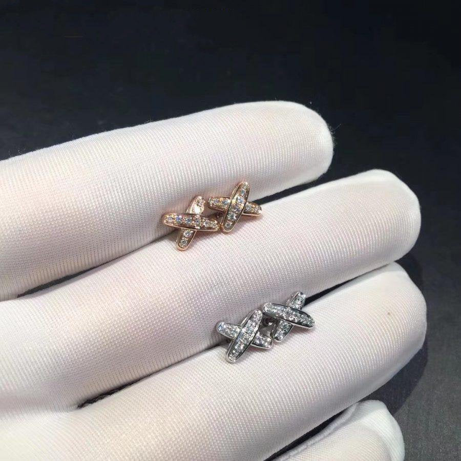 [Royal&Vicky]JEUX DE DIAMOND EARRINGS