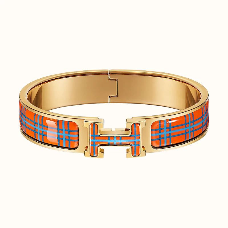 [Royal&Vicky]H TARTAN BRACELET 12MM