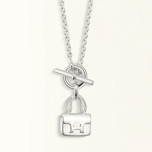 [Royal&Vicky]POP H PEDANT SILVER NECKLACE