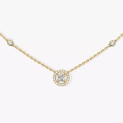 [Royal&Vicky]Diamond Necklace 0,20ct Brilliant Shape Joy