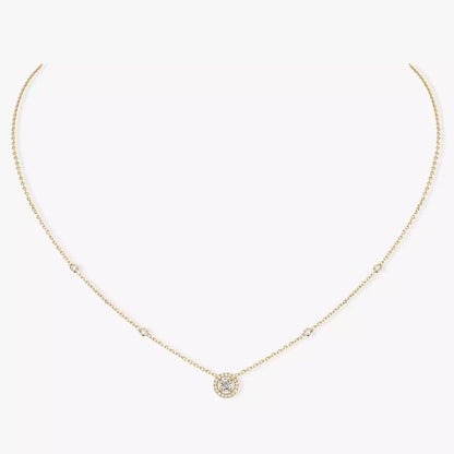 [Royal&Vicky]Diamond Necklace 0,20ct Brilliant Shape Joy
