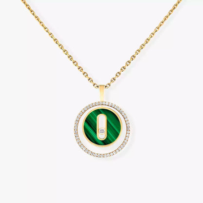 [Royal&Vicky]Lucky Move Diamond Necklace in Rose Gold and White Mother-of-Pearl