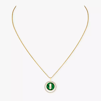 [Royal&Vicky]Lucky Move Diamond Necklace in Rose Gold and White Mother-of-Pearl
