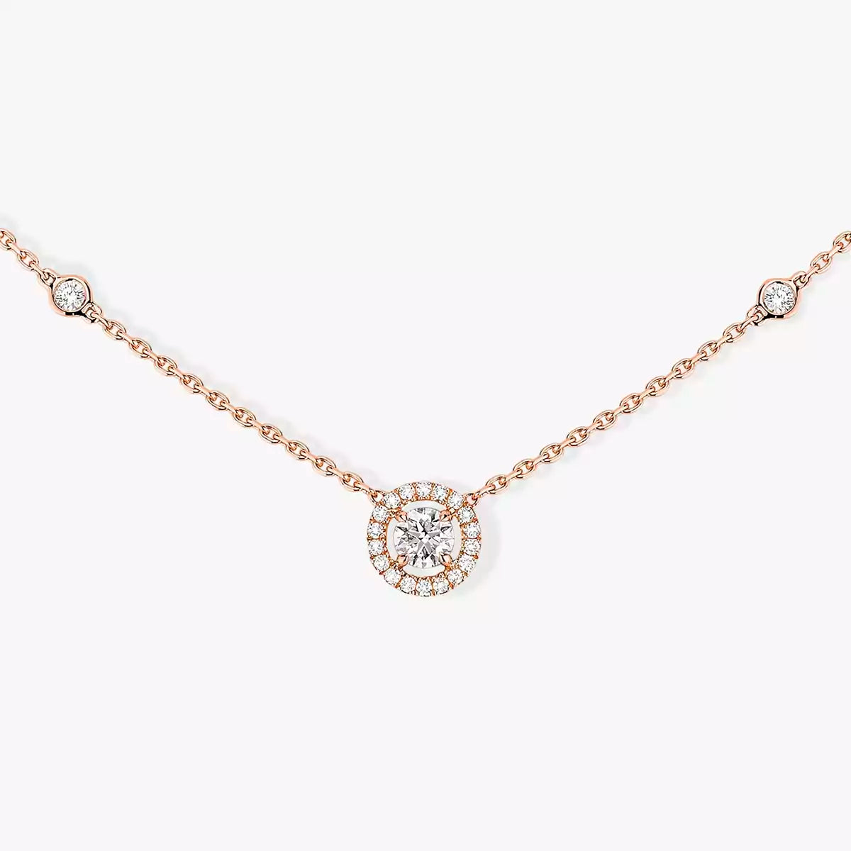[Royal&Vicky]Diamond Necklace 0,20ct Brilliant Shape Joy