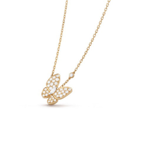 [Royal&Vicky]BUTTERFLY DIAMOND NECKLACE