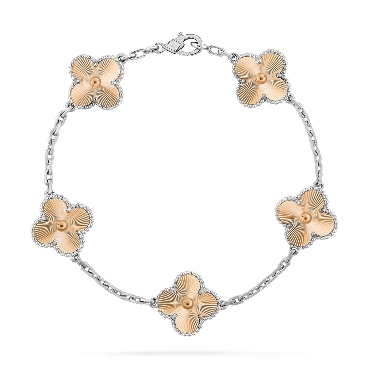 [Royal&Vicky]LUCKY CLOVER 5-MOTIF BRACELET - LASER COLLECTION
