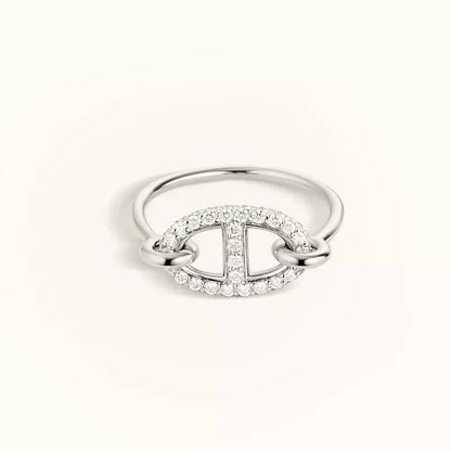 [Royal&Vicky]RONDE SMALL SILVER DIAMOND RING