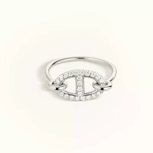 [Royal&Vicky]RONDE SMALL SILVER DIAMOND RING