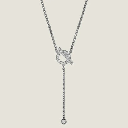 [Royal&Vicky]FINESSE SILVER DIAMOND NECKLACE