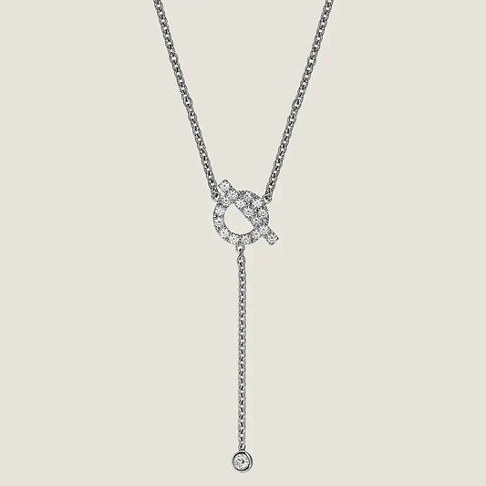 [Royal&Vicky]FINESSE SILVER DIAMOND NECKLACE