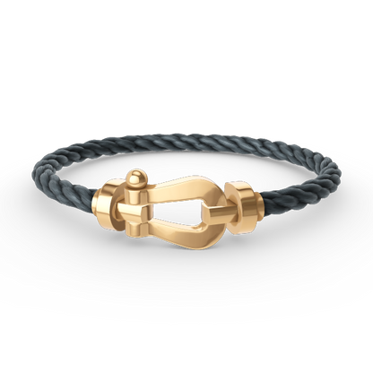 [Royal&Vicky]FORCE LARGE HORSESHOE NO DIAMOND BRACELET GOLD