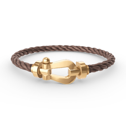 [Royal&Vicky]FORCE LARGE HORSESHOE NO DIAMOND BRACELET GOLD