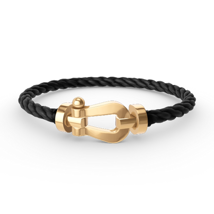[Royal&Vicky]FORCE LARGE HORSESHOE NO DIAMOND BRACELET GOLD
