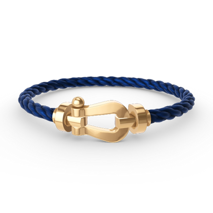 [Royal&Vicky]FORCE LARGE HORSESHOE NO DIAMOND BRACELET GOLD