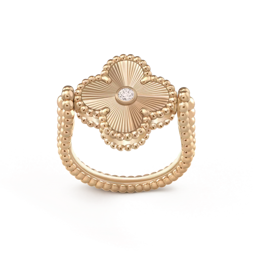 [Royal&Vicky]CLOVER RIVERSIBLE ROSE GOLD RING