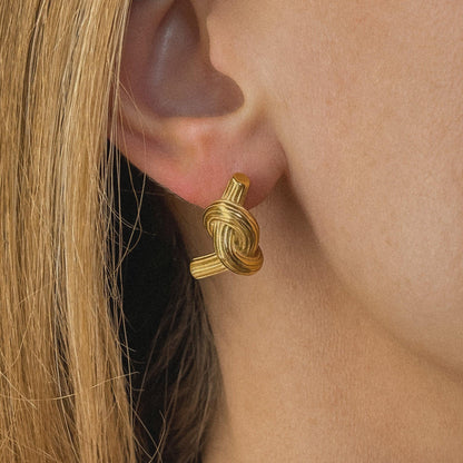 [Royal&Vicky]Briony Gold Earrings