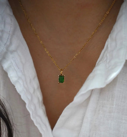 [Royal&Vicky]Emi Green Necklace
