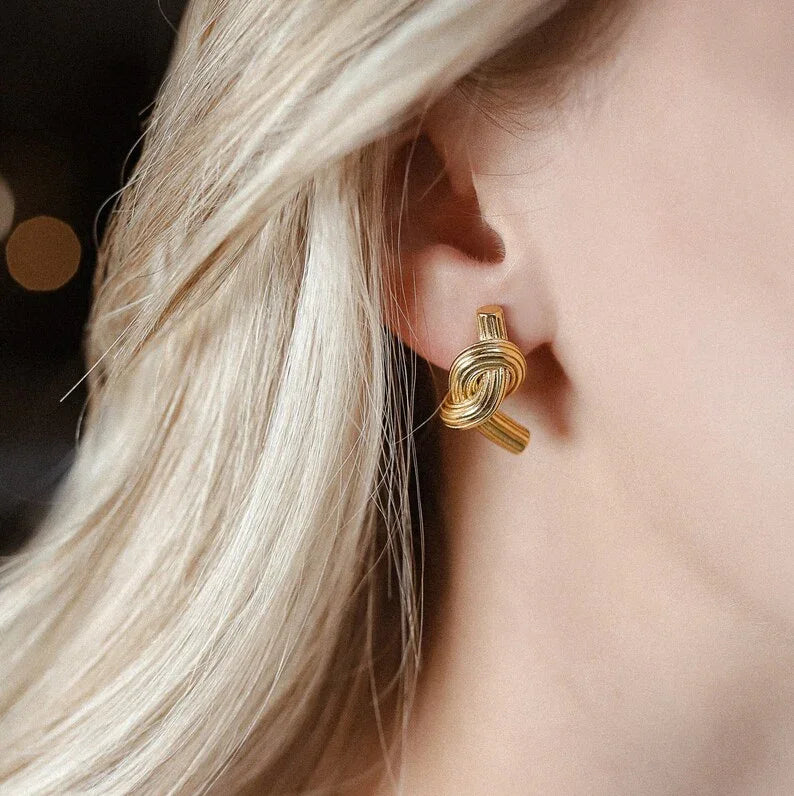 [Royal&Vicky]Briony Gold Earrings