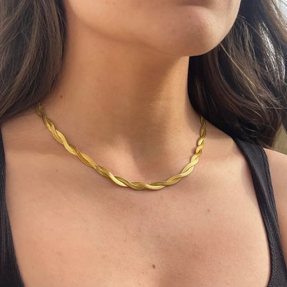 [Royal&Vicky]Lysa Twisted Chain Necklace
