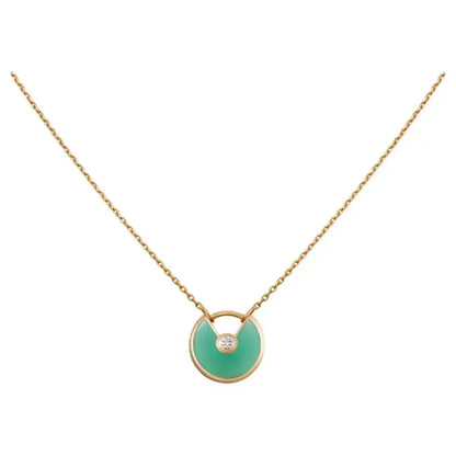 [Royal&Vicky]AMULETTE GOLD MALACHITE NECKLACE