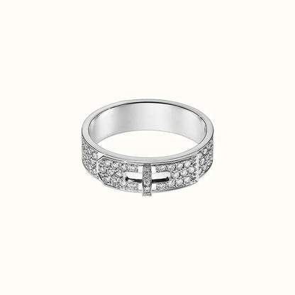 [Royal&Vicky]KELLY SILVER DIAMOND RING