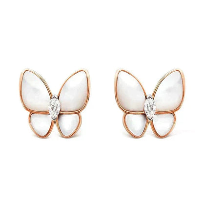 [Royal&Vicky]BUTTERFLY MOP DIAMOND EARRINGS