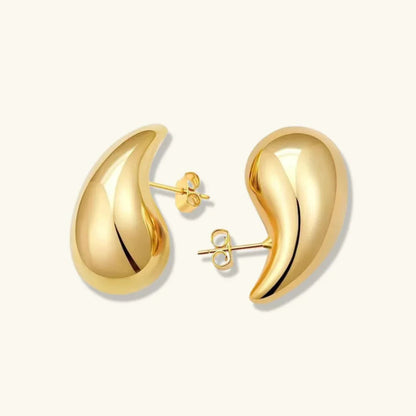 [Royal&Vicky]Sandra Teardrop Gold Earrings