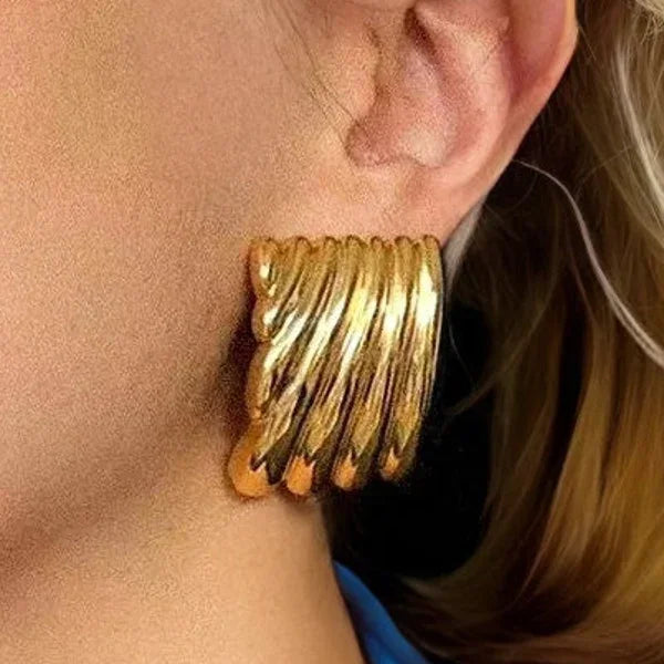[Royal&Vicky]Alisa Gold Earrings