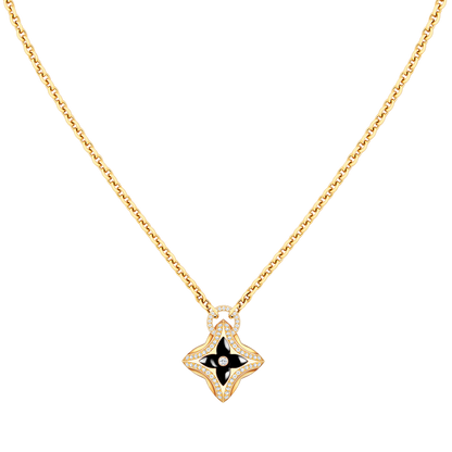 [Royal&Vicky]STAR PEDANT PINK GOLD DIAMOND NECKLACE