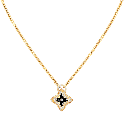 [Royal&Vicky]STAR PEDANT PINK GOLD DIAMOND NECKLACE