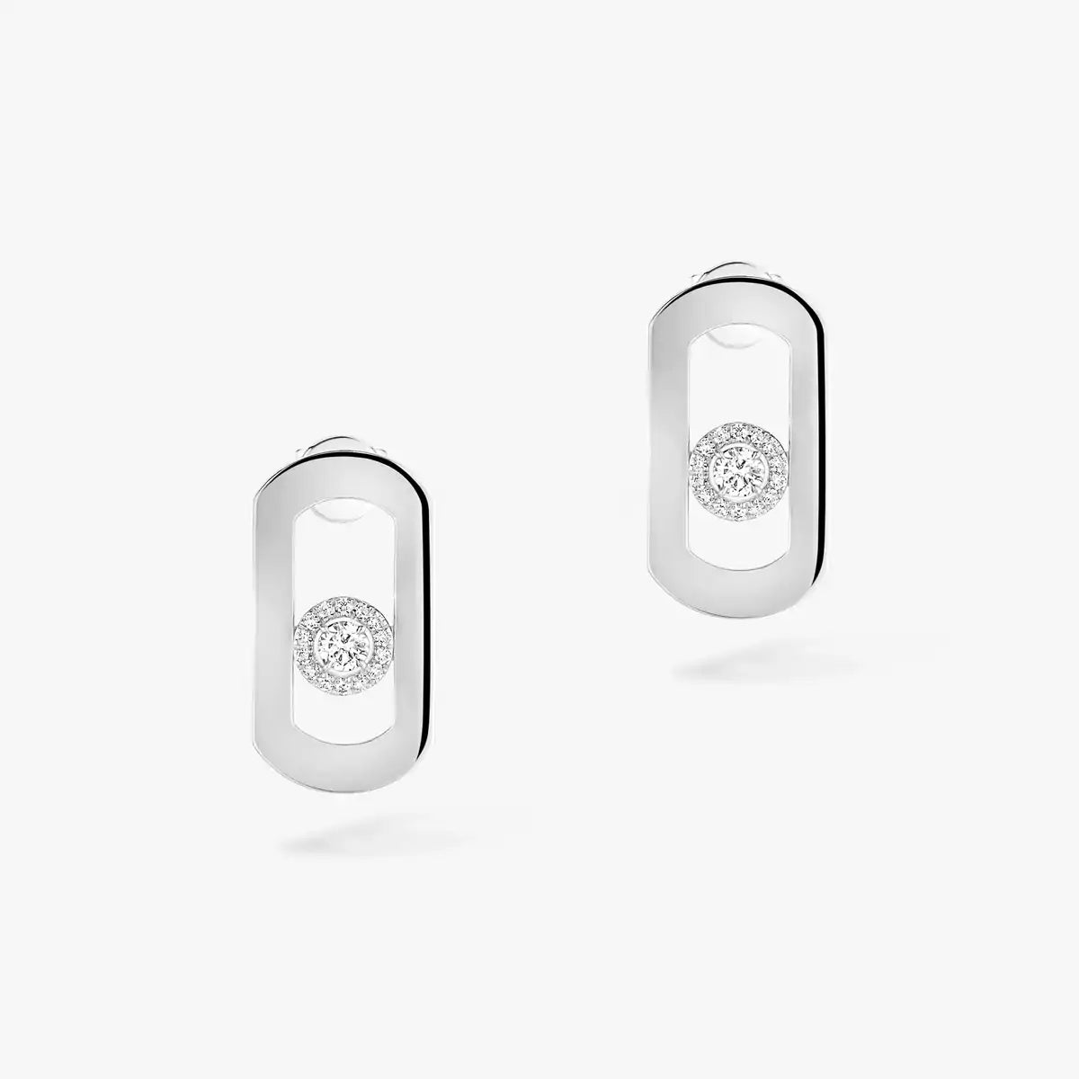 [Royal&Vicky]So Move Diamond Earrings in Yellow Gold
