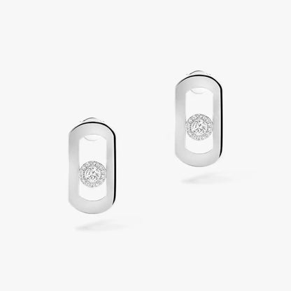 [Royal&Vicky]So Move Diamond Earrings in Yellow Gold