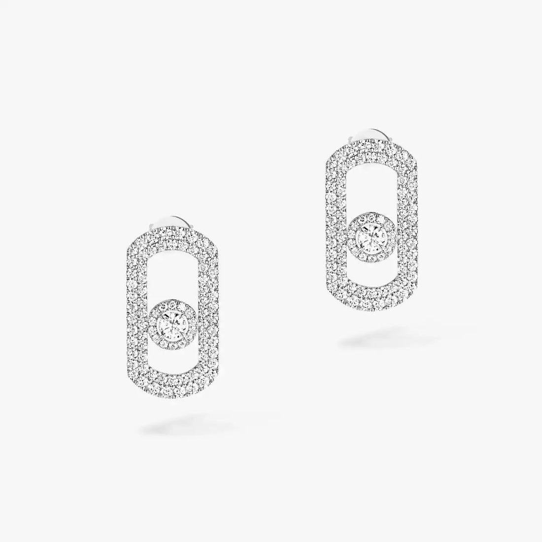 [Royal&Vicky]So Move Pave_-Set Diamond Earrings in Silver