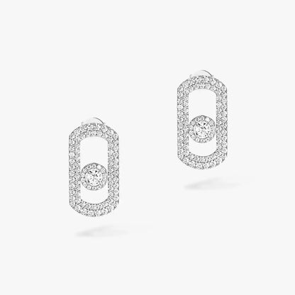 [Royal&Vicky]So Move Pave_-Set Diamond Earrings in Silver