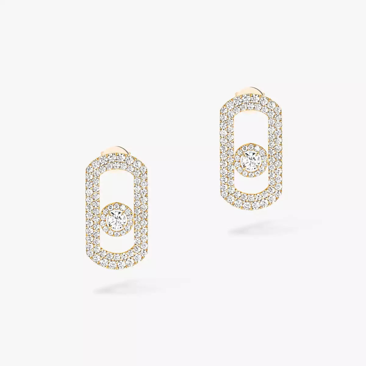 [Royal&Vicky]So Move Pave_-Set Diamond Earrings in Silver