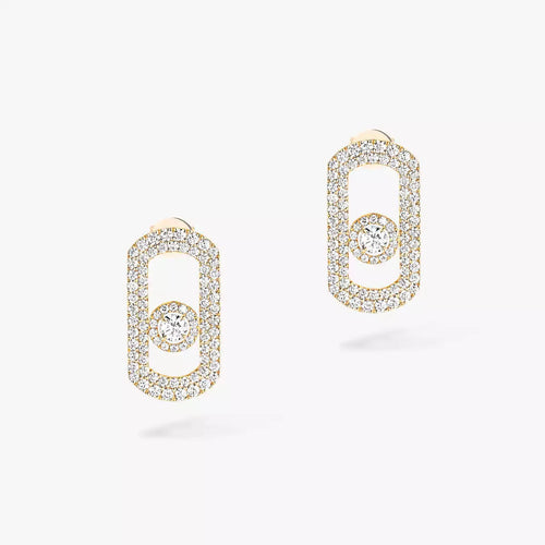 [Royal&Vicky]So Move Pave_-Set Diamond Earrings in Silver