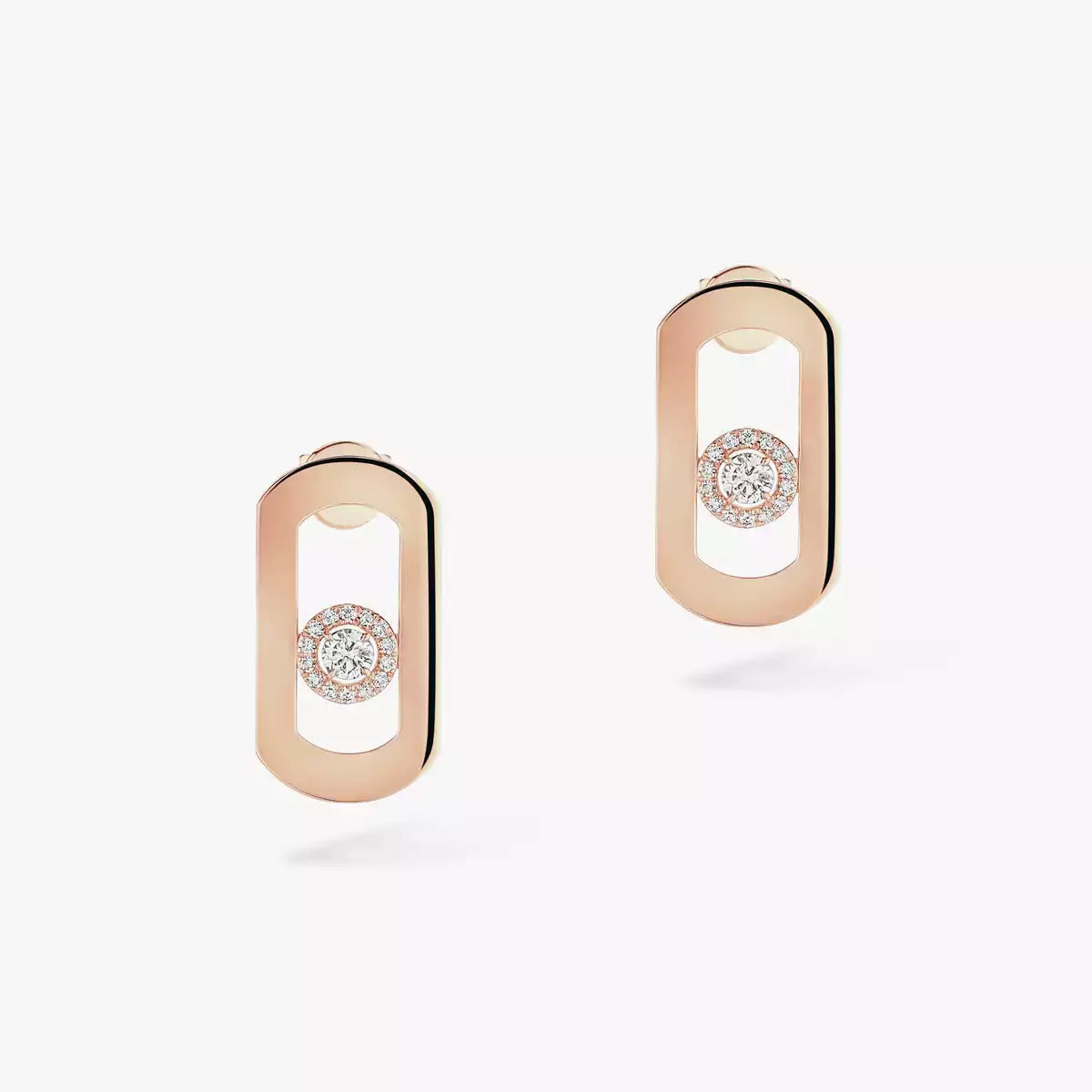 [Royal&Vicky]So Move Diamond Earrings in Yellow Gold