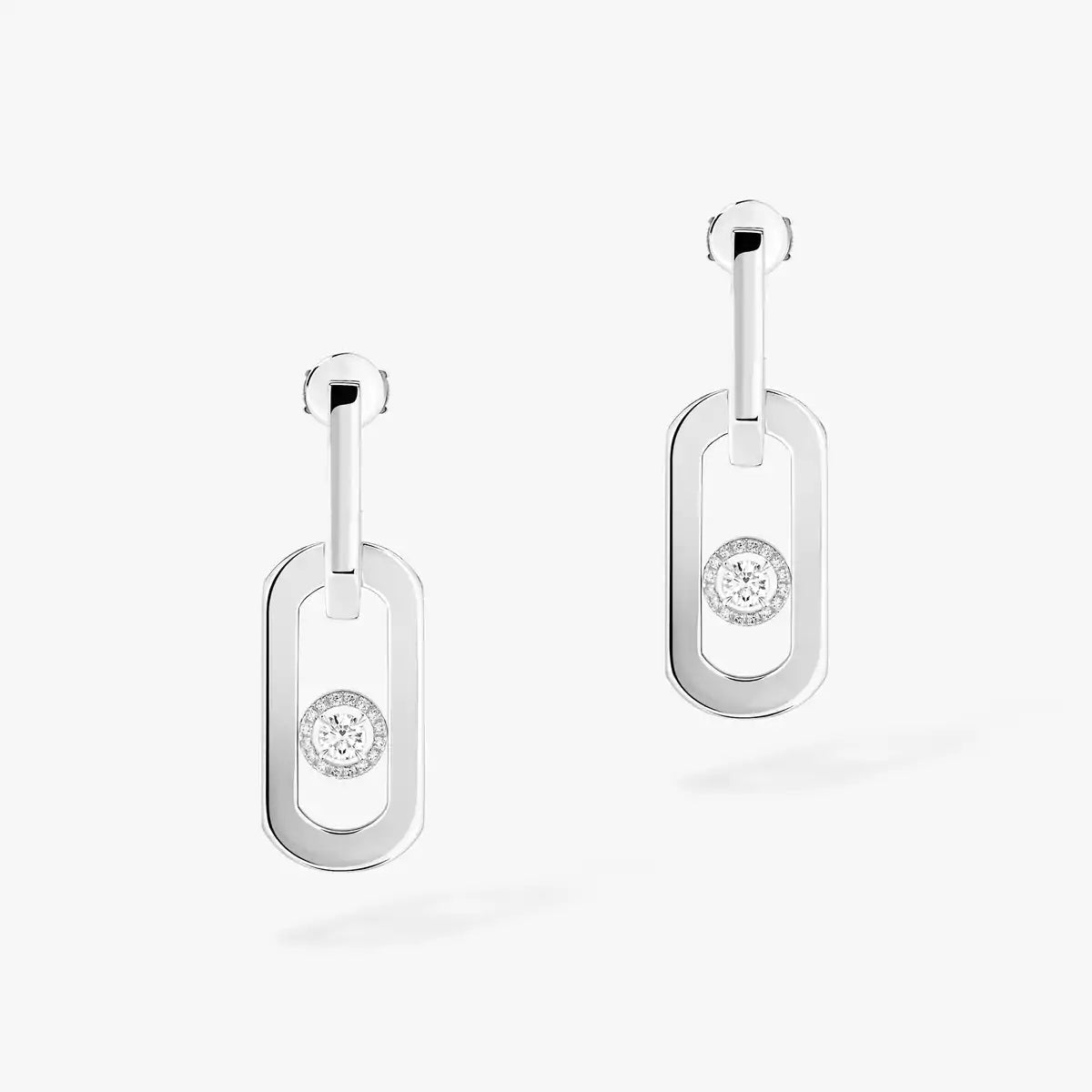 [Royal&Vicky]So Move XL Diamond Pendant Earrings