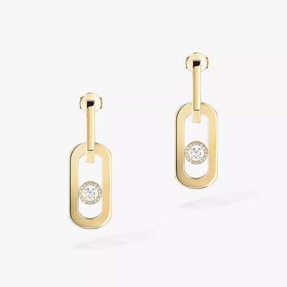 [Royal&Vicky]So Move XL Diamond Pendant Earrings