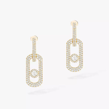 [Royal&Vicky]So Move XL Pave_-Set Diamond Pendant Earrings